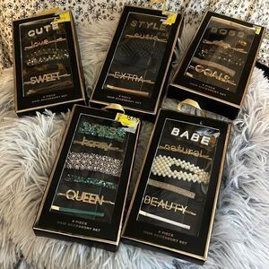 5 box 32piece luxury hair accessory set’s clips, Bobby pins claw ect hair styles